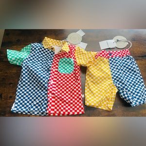 Stella McCartney checked cotton shirt and shorts